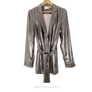 Maeve by Anthropologie Metallic Blazer | Size 4